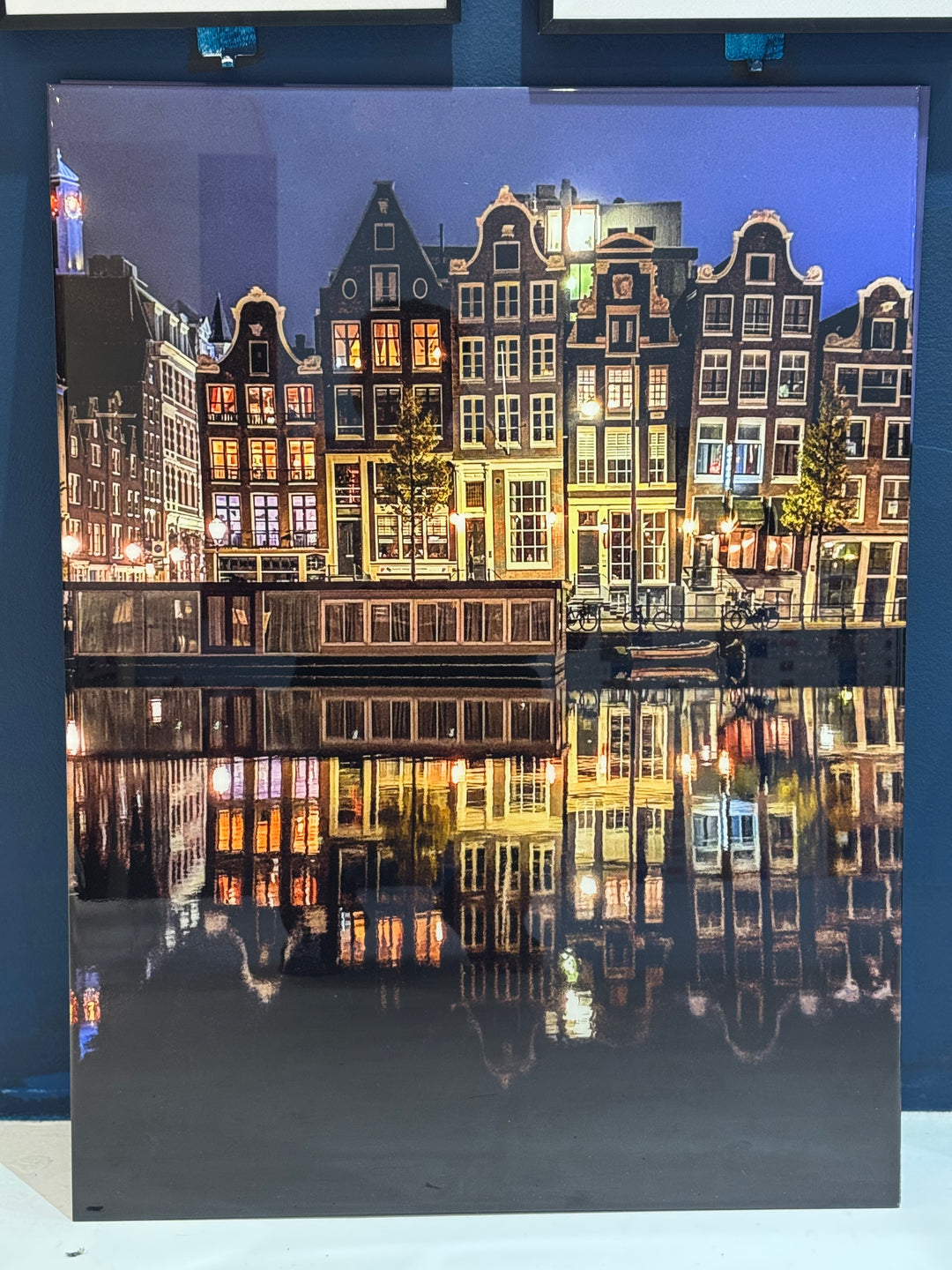 GALLERY SALE - Amsterdam Night Reflections Premium Glossy 60x80cm