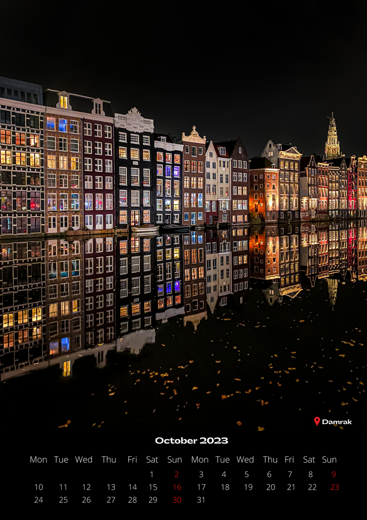 Amsterdam 2023 Calendar