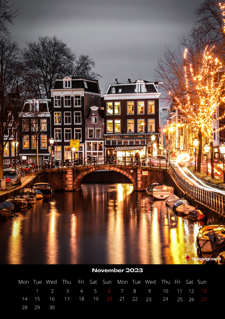 Amsterdam 2023 Calendar