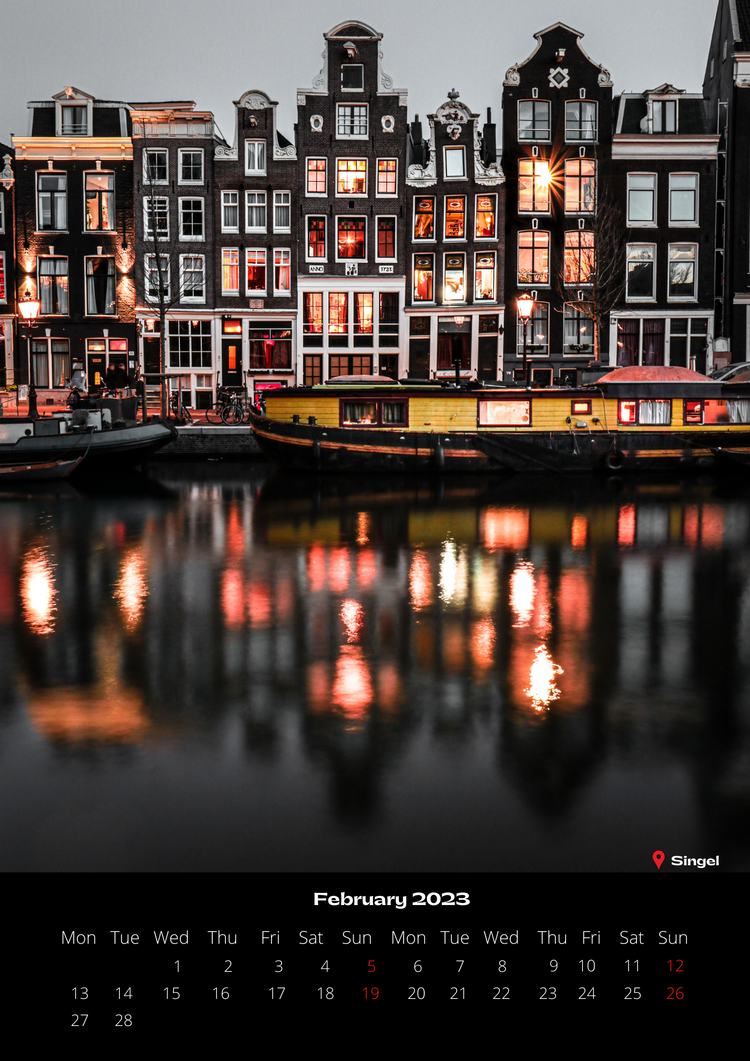 Amsterdam 2023 Calendar
