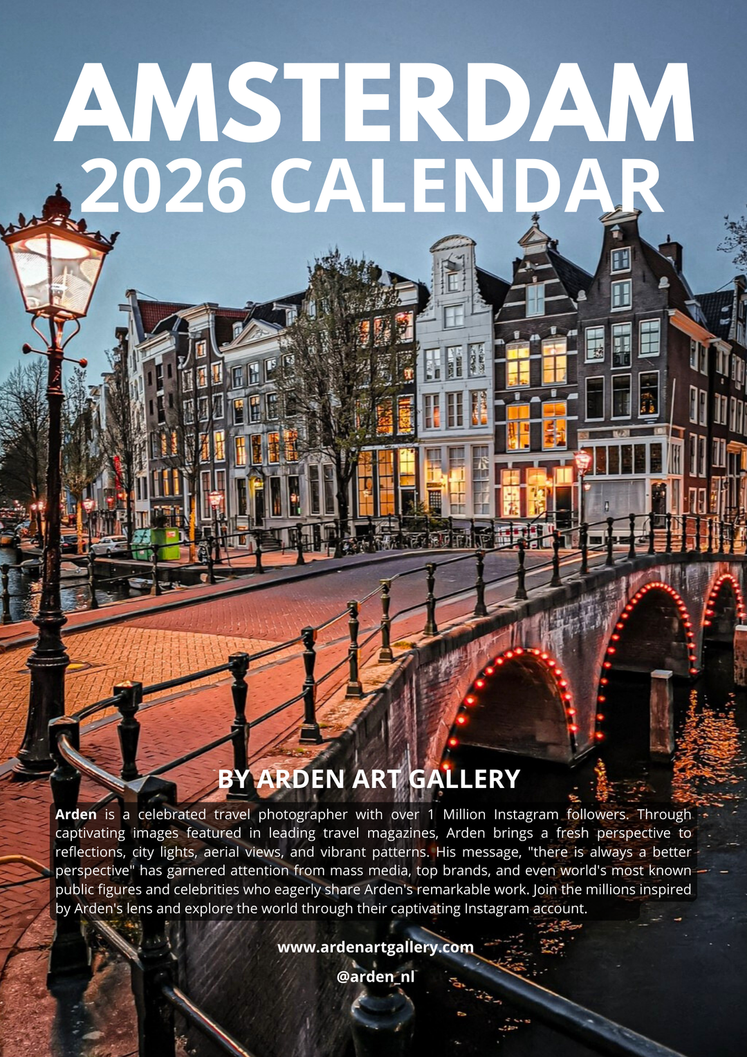 Amsterdam 2026 Calendar - FREE WORLDWIDE SHIPPING