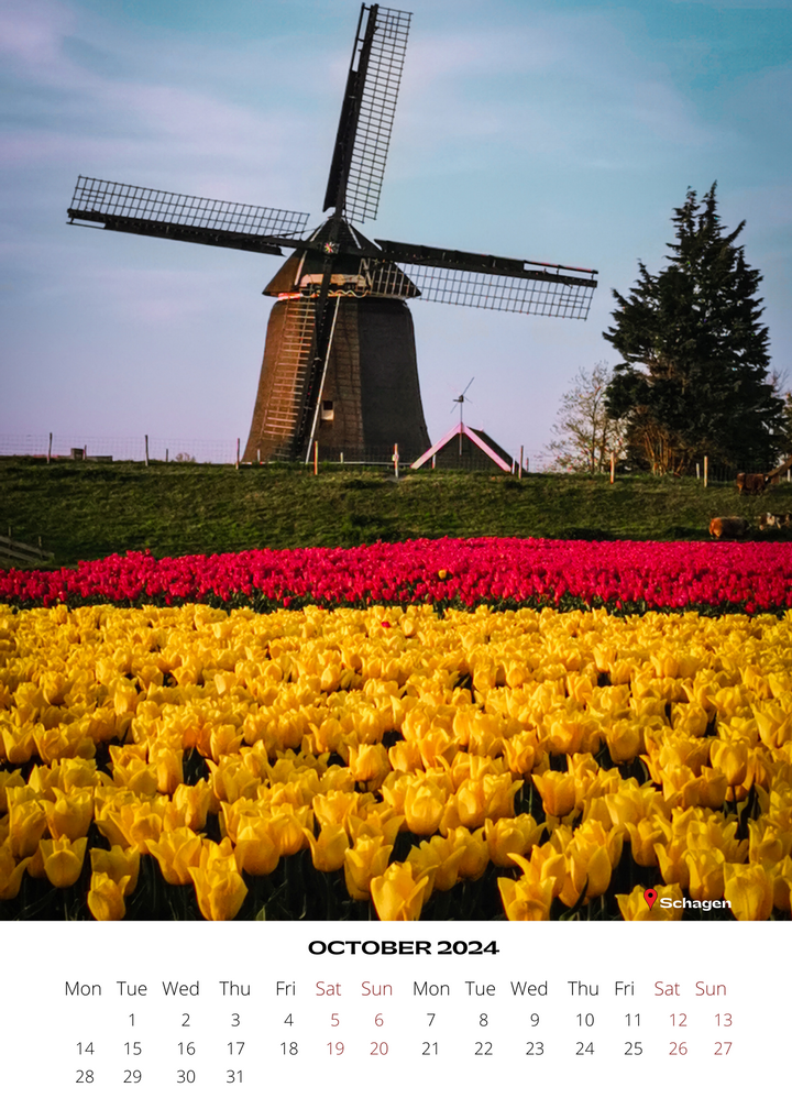 Tulip 2024 Calendar - FREE WORLDWIDE SHIPPING