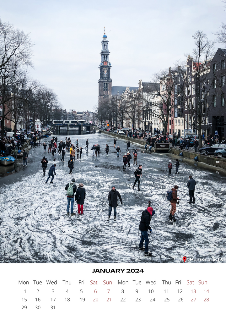 Amsterdam 2024 Calendar - FREE WORLDWIDE SHIPPING