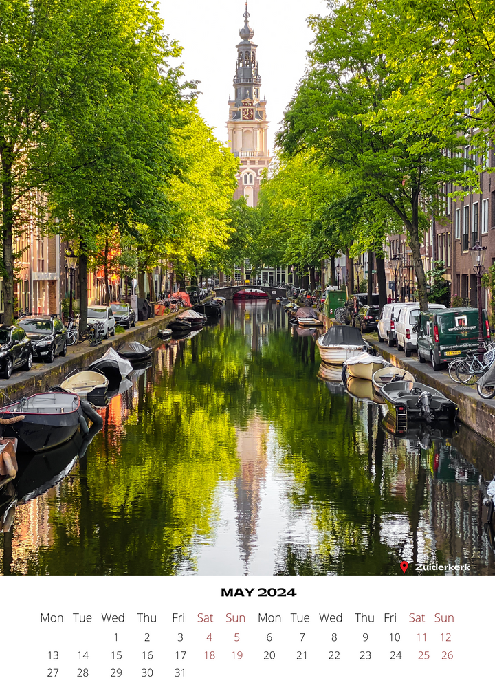 Amsterdam 2024 Calendar - FREE WORLDWIDE SHIPPING