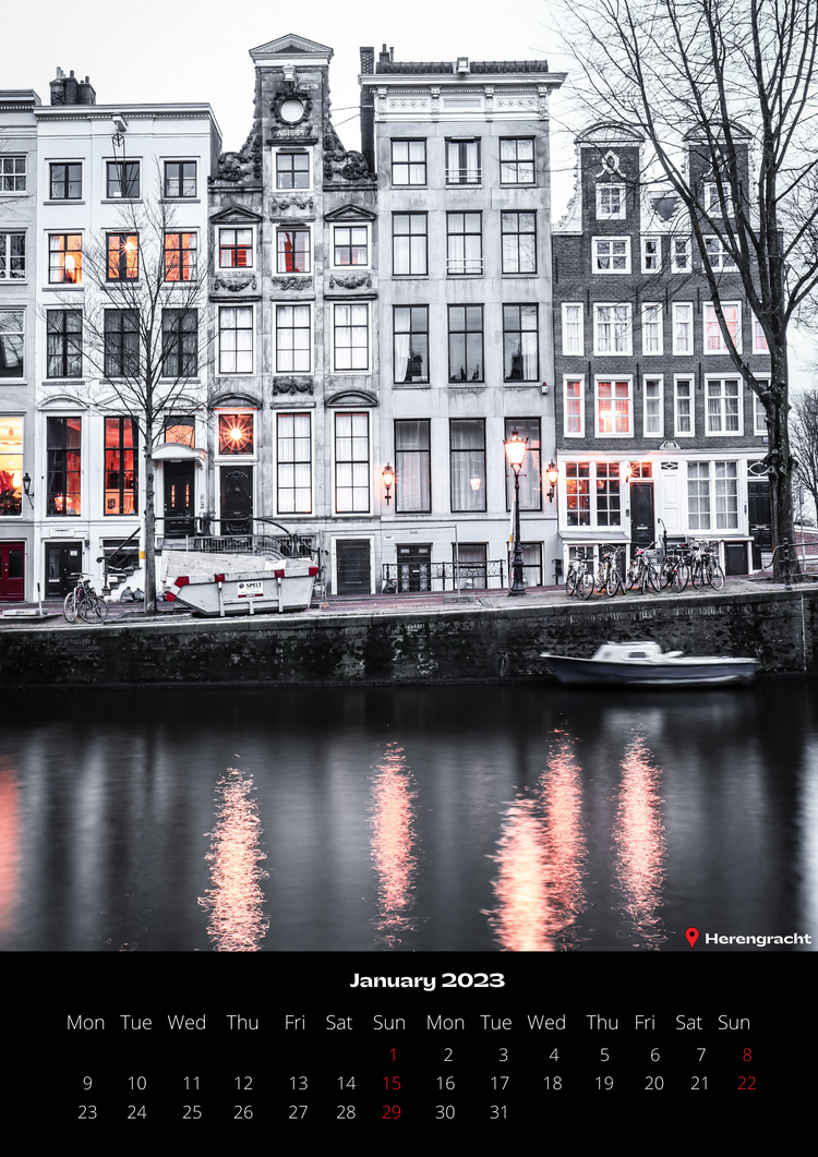 Amsterdam 2023 Calendar